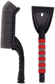Spazzola per neve - Scopa/sciogli neve - Raschiatore di ghiaccio - Maniglia ergonomico - Materiale resistente - Lunghezza 66 cm - Raschiatore di ghiaccio