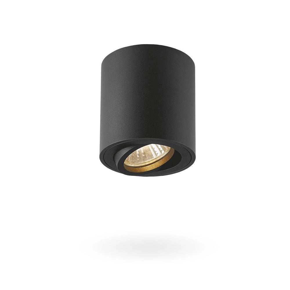 Faretto da soffitto tubo nero orientabile 1xGU10 Videx