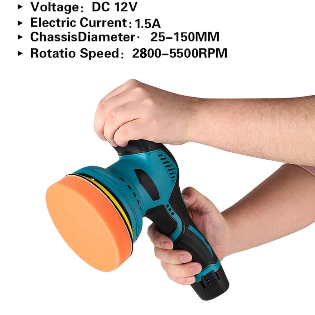 Lucidatrice Levigatrice Rotorbitale Orbitale 2 Batterie velocità elettronica 8pz