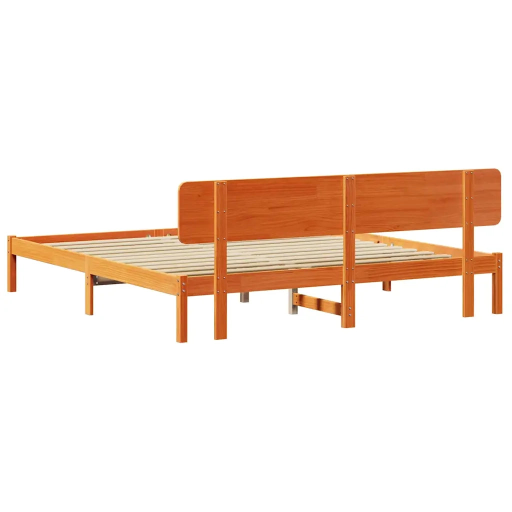 Struttura del letto Marrone cerato 180 x 200 cm Pino massello 872097