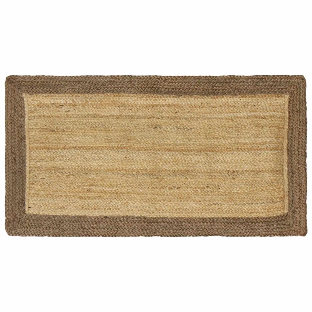 Tappeti per area Rettangolare Naturale e Grigio 60 x 110 cm 42010658