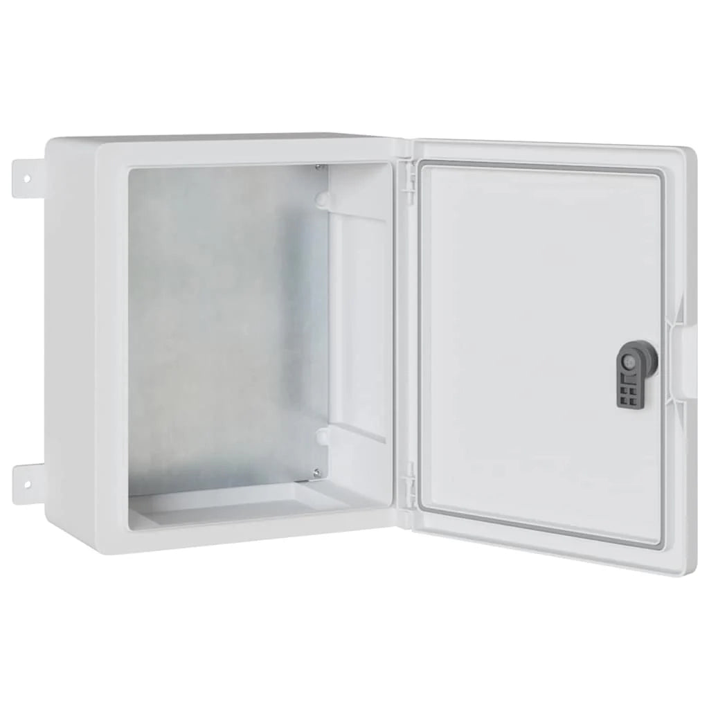Armadio elettrico moderno per stoccaggio interno/esterno 47 x 20 x 60 cm plastica grigia 02_0058196