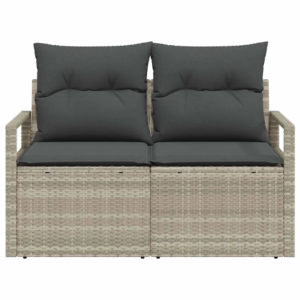Divano da giardino con cuscino 120 x 62 x 69 cm. polyrattan 42006757