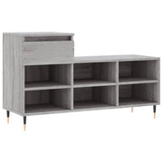 Scarpiera mobile contenitore per scarpe mobile per ingresso/corridoio/soggiorno design Sonoma 102 x 36 x 60 cm legno ingegnerizzato grigio 02_0022048