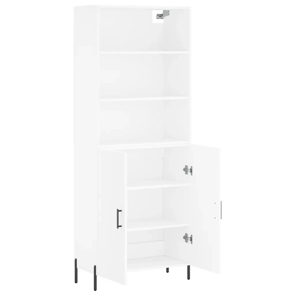 Credenza Bianca 69,5x34x180 cm in Legno Multistrato 3189261
