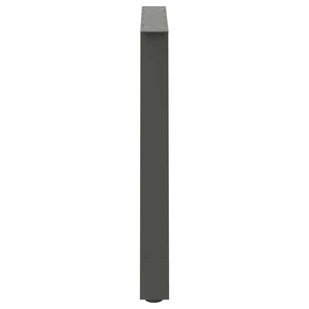 Set di 2 gambe per tavolo da pranzo a forma di A 100 x 72 cm supporto robusto design moderno acciaio antracite 02_0057142