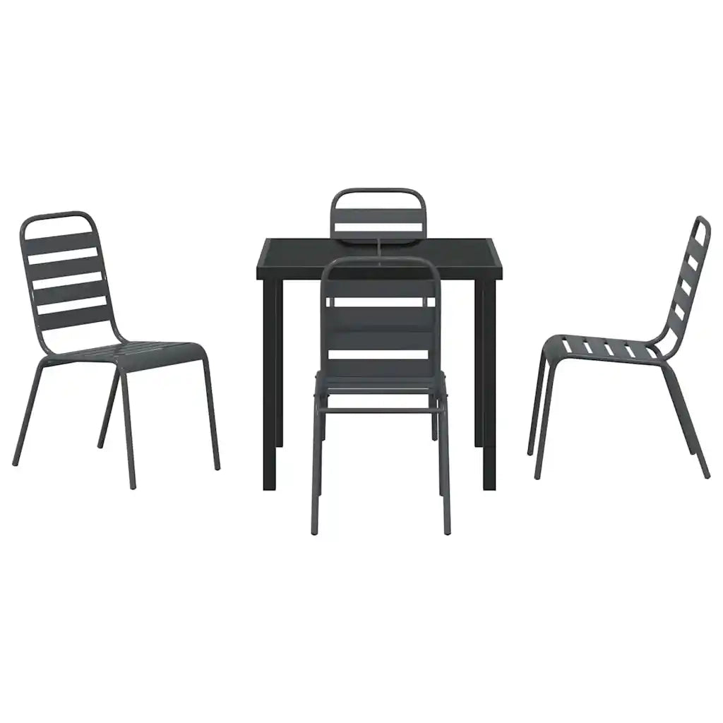 Set da Pranzo per Giardino 5 pcs Antracite 3379297