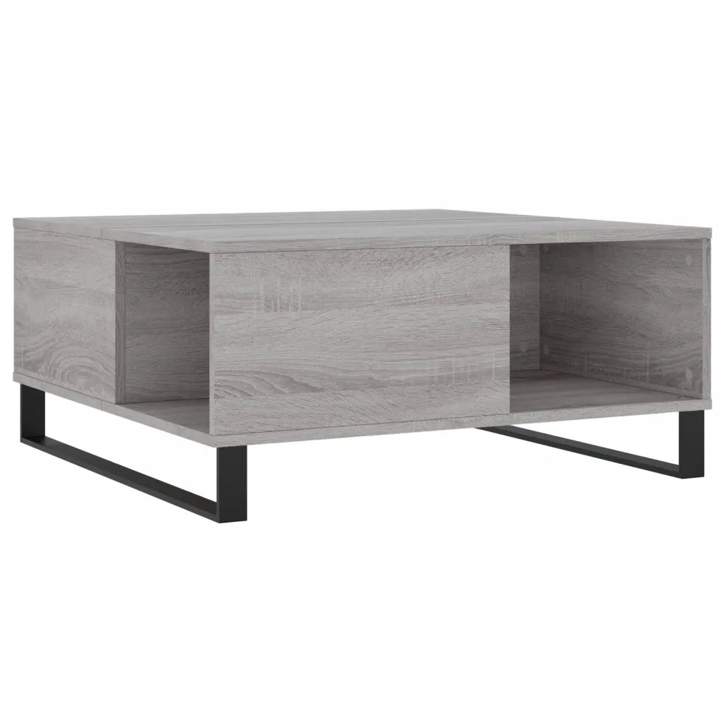 Tavolino salotto | Tavolino da caff¨¨ | Tavolino da Soggiorno Grigio Sonoma 80x80x36,5 cm Legno Multistrato