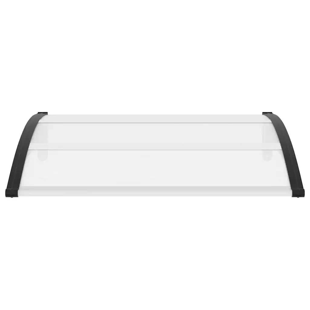 Pensilina per Porta Nera e Trasparente 120x80 cm in PC  cod mxl 8183