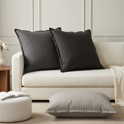 Federa 6 pz HOUTEN Grigio 80 x 80 cm Poliestere 921724
