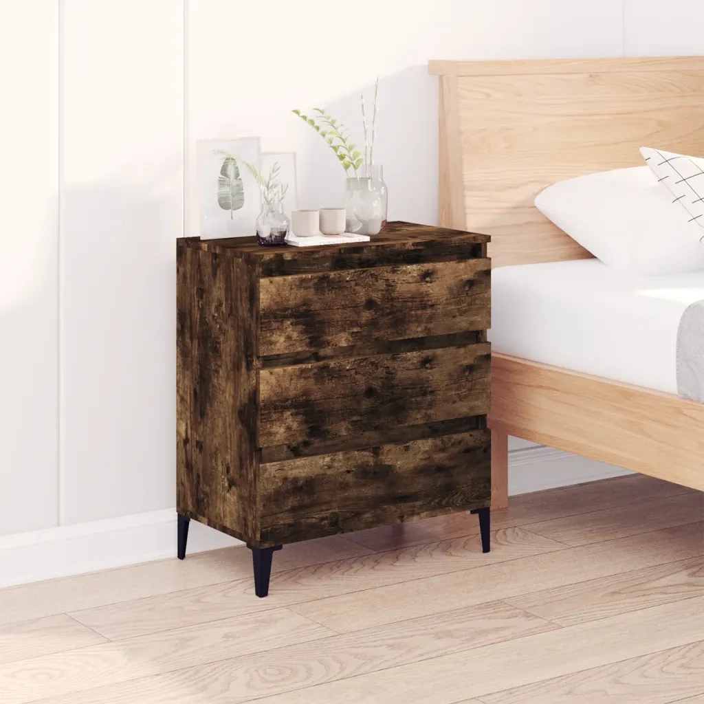 Credenza Rovere Fumo 60x35x70 cm in Legno Multistrato cod mxl 28129