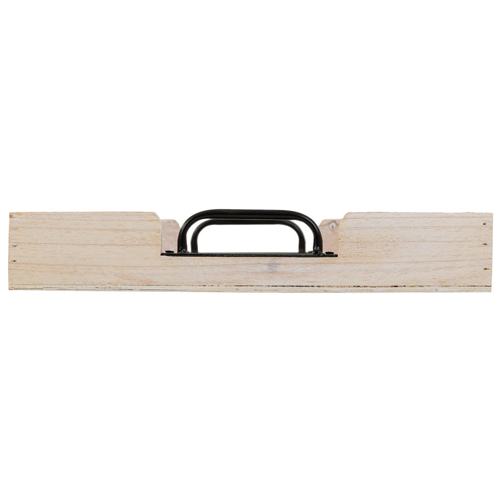 Vassoio in legno bianco 42,5x33x5h