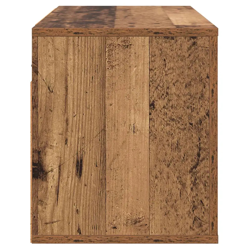 Mobile TV da parete-Mobile TV a Muro-Credenza TV Legno vecchio 80 x 34,5 x 40 cm