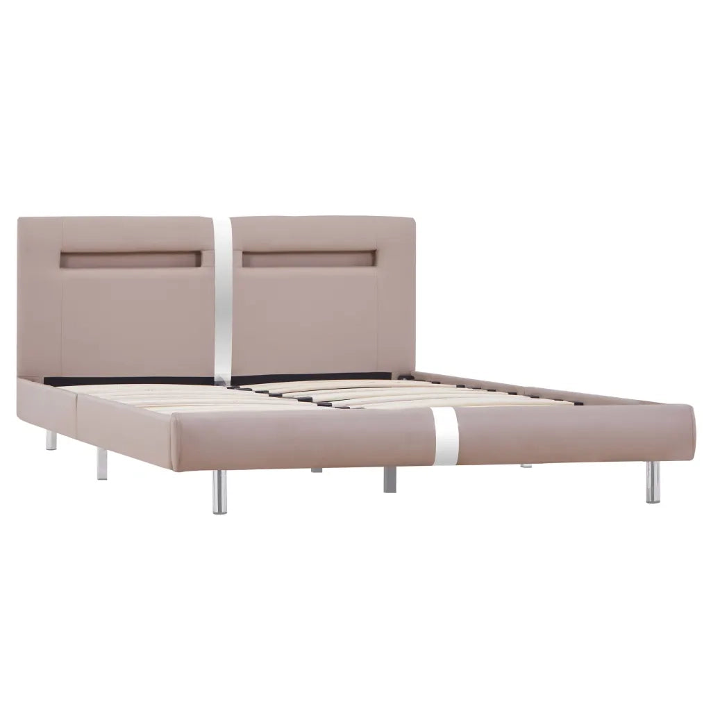 Giroletto con LED senza Materasso-Struttura Letto Cappuccino 120x200 cm