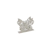 Portatovaglioli metallo farfalla crema rettangolare cm14,5x4h12