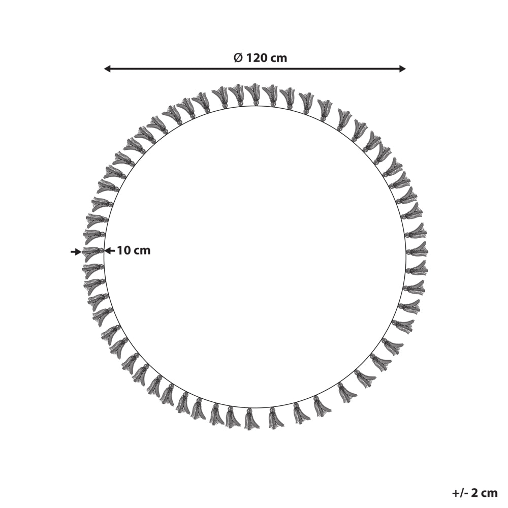 Tappeto beige chiaro rotondo 120 cm boho rustico iuta naturale decorativo soggiorno camera da letto sala da pranzo