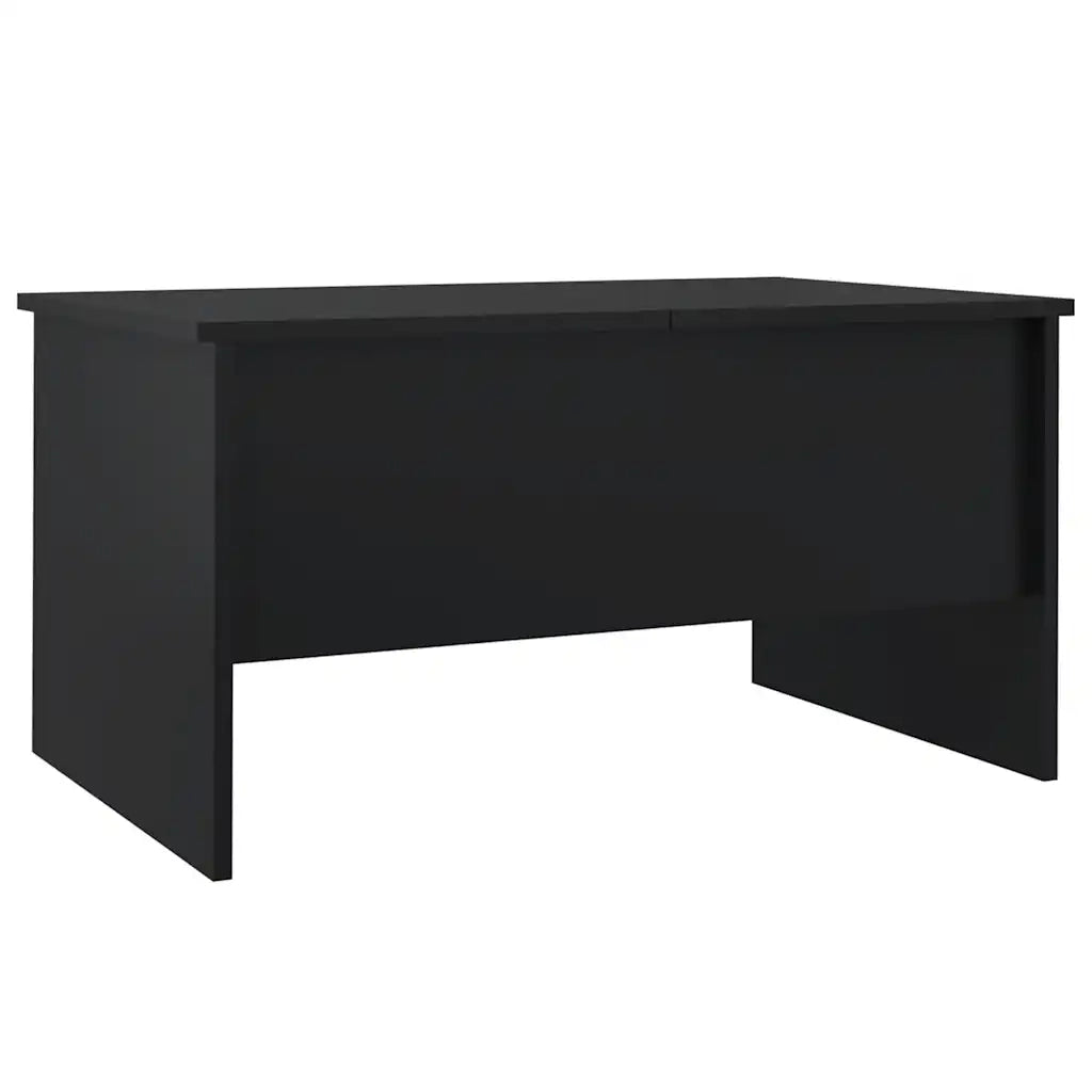 Tavolino da Salotto Nero 80x50x42,5 cm in Legno Multistrato 809729