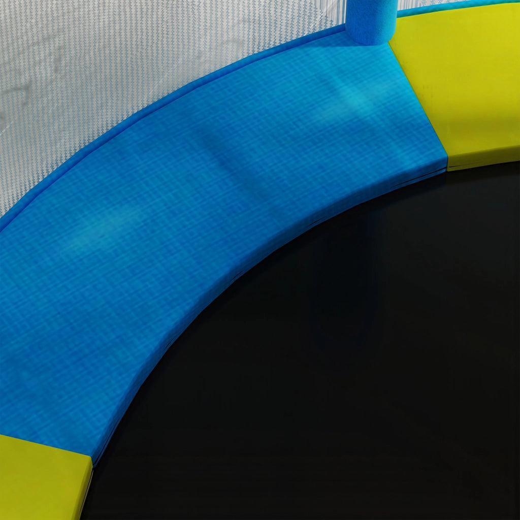 Trampolino per Bambini con Rete di Sicurezza ¨C zephmum ¨C 140cm ? Blu