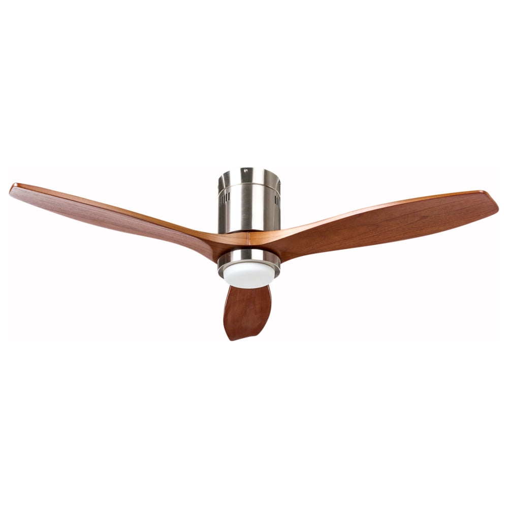 Ventilatore da soffitto con telecomando in legno marrone Moderno soggiorno scandinavo