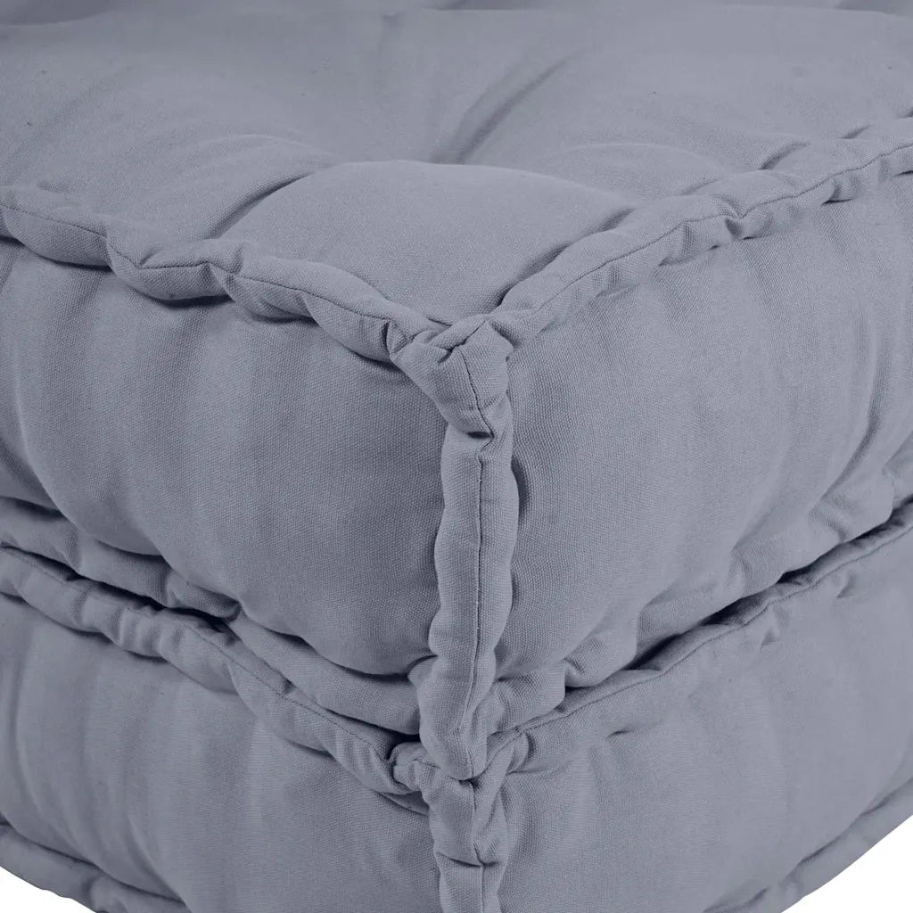 vidaXL Cuscino Grigio 70 x 70 x 54 cm Poliestere
