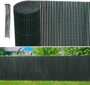 Pannelli di separazione per giardino e terrazza in PVC, 1x4m, schermo per privato, schermo per balcone, resistente al vento e al tempo, resistente ai raggi UV.