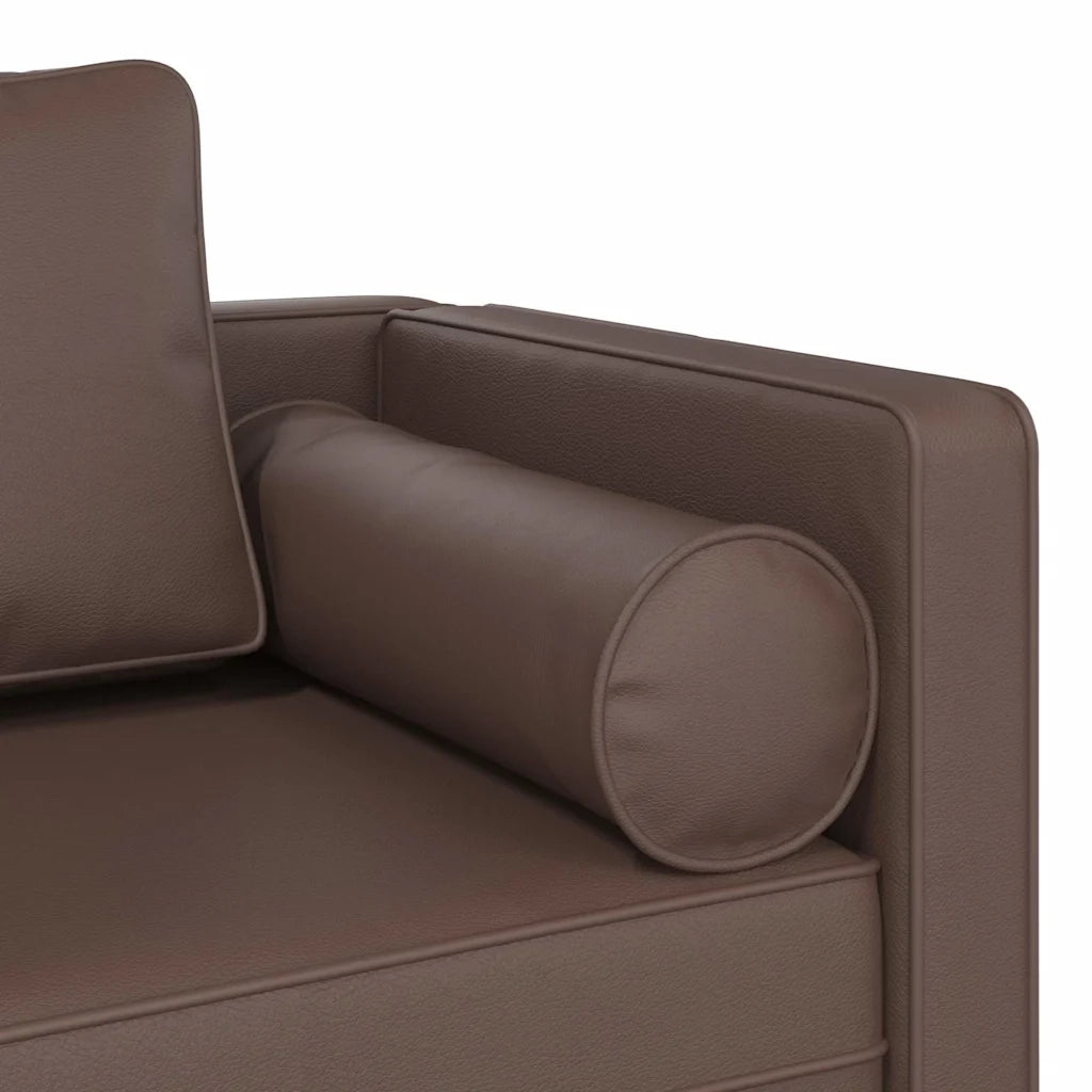 Sdraio con Cuscini Marrone in Similpelle CFW4990545