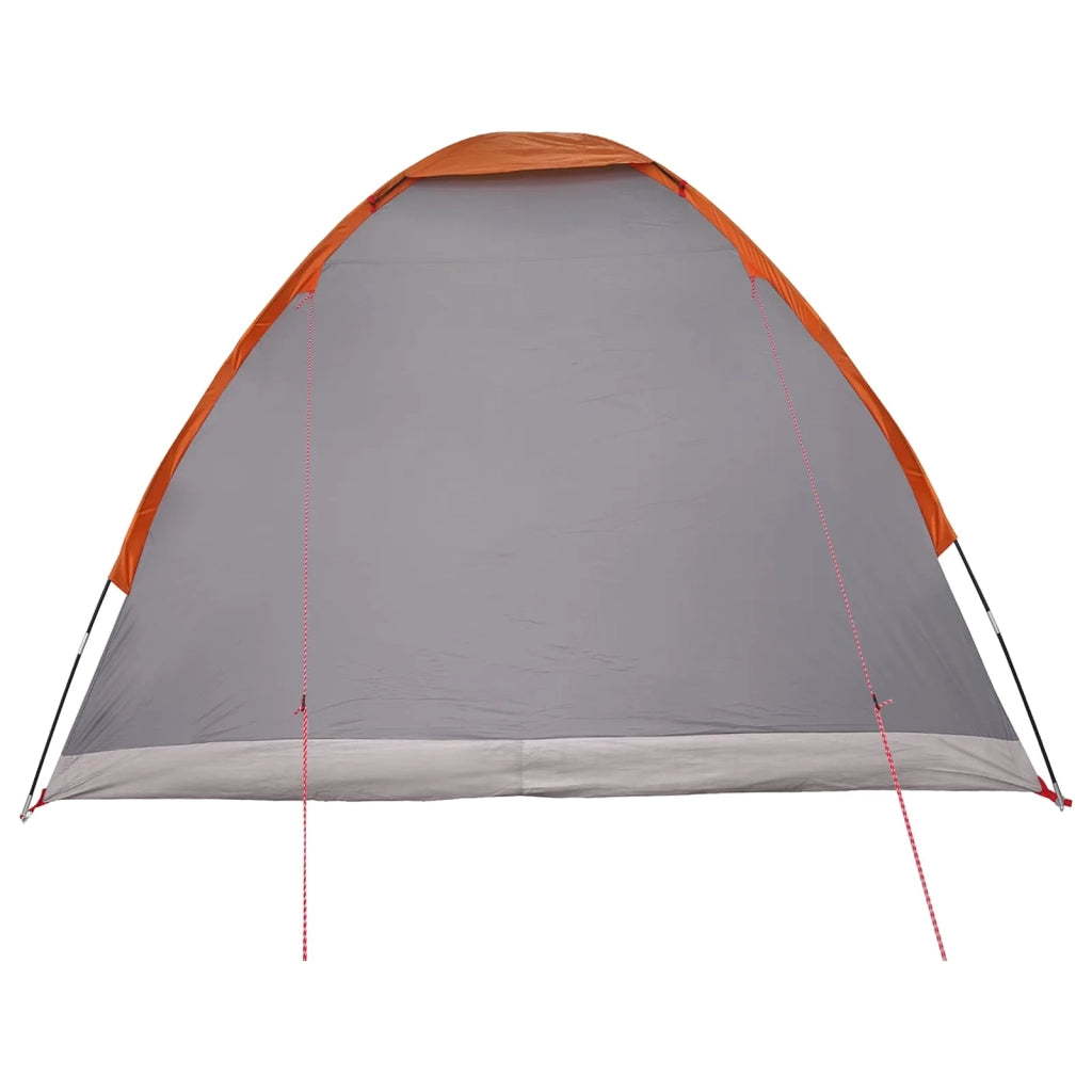 Tenda da campeggio con tetto Grigio e arancione 4 persone 42028649