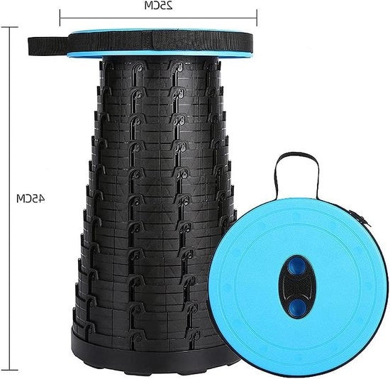 Sedia da campeggio telescopica pieghevole - leggera e robusta - carico di 180 kg