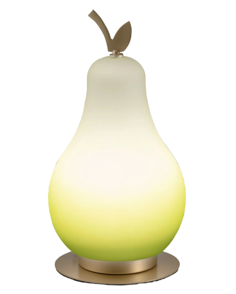Lampada da Tavolo Wilma 8W LED Integrato 3000K Verde/Ottone Satinato, Regolazione Luce al Tocco, IP20, 230V, Design in Metallo e Vetro - Wilma