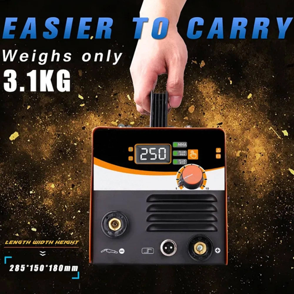 Trade Shop - Saldatrice Mig A Filo Continuo Senza Gas 120a Funzione Mma Per Bobina Da 1kg -