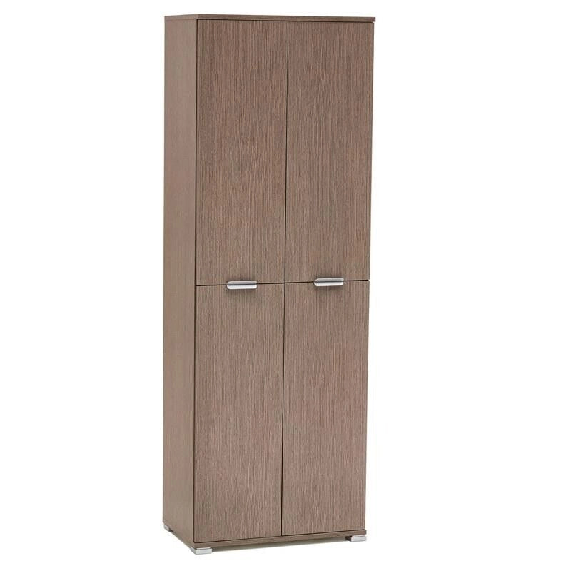 ARMADIO CON 4 ANTE ROVERE GRIGIO 60 X 38 X H174 CM