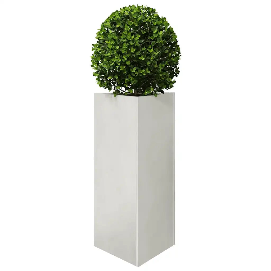 Fioriere da Giardino 2 pz Triangolari 40x34,5x75 cm Acciaio Inox 851166