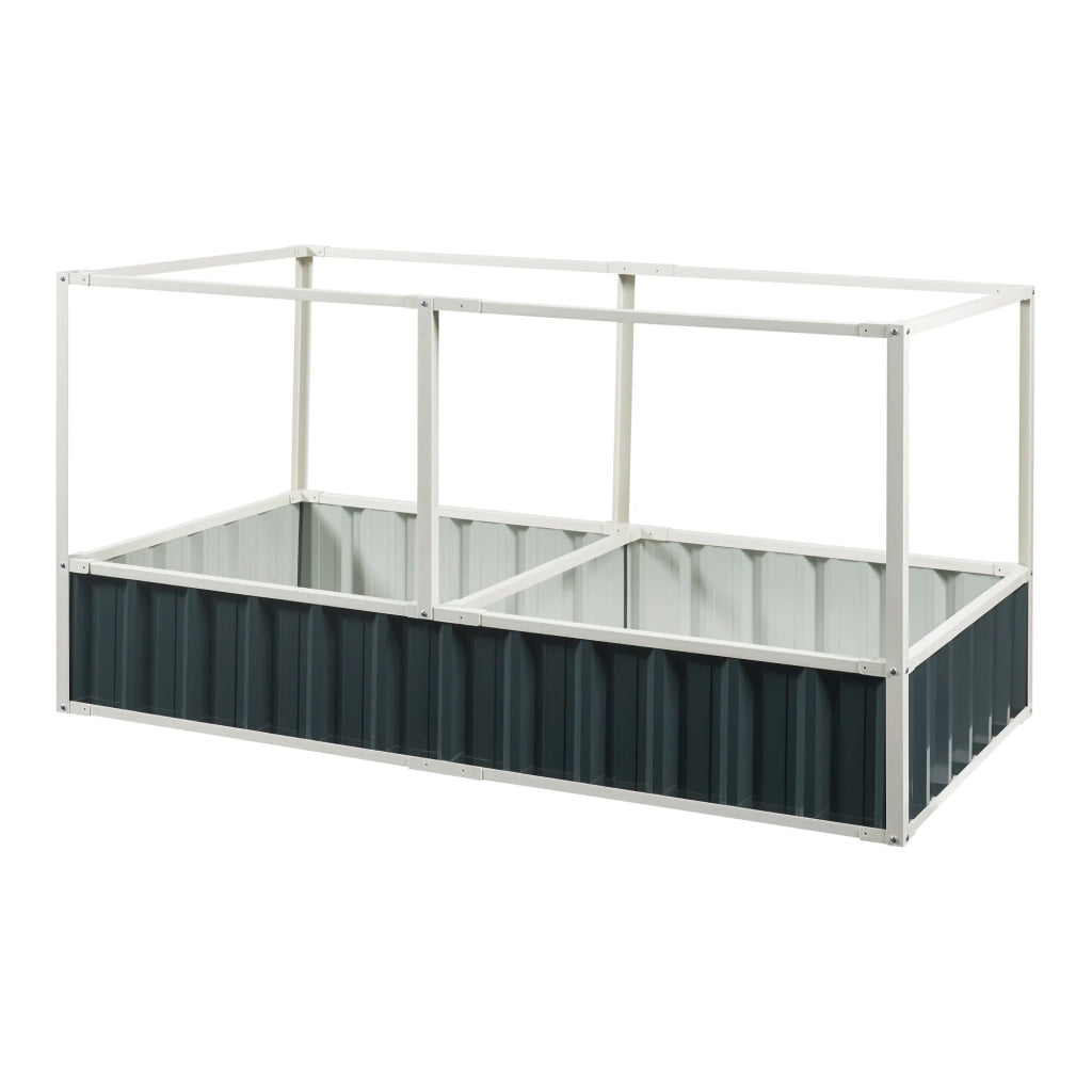 Fioriera rialzata 174 x 90 x 88 cm verde antracite 03_0009501