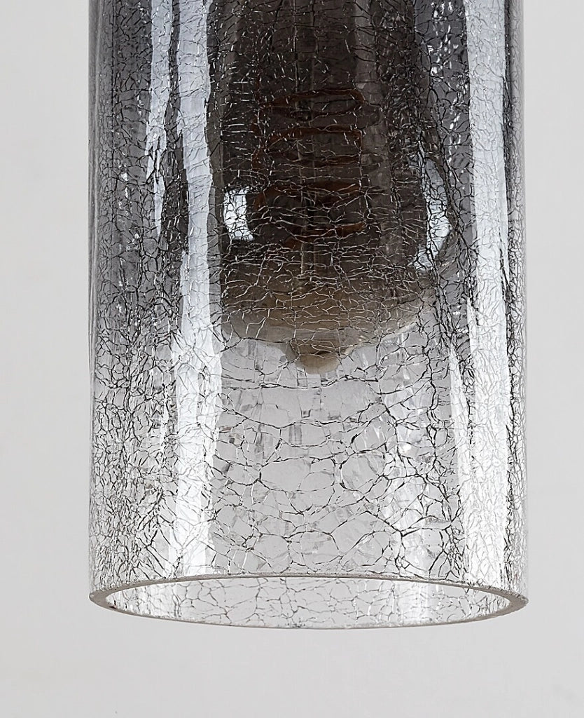 Lampada a sospensione vintage nera vetro E27 Rabalux