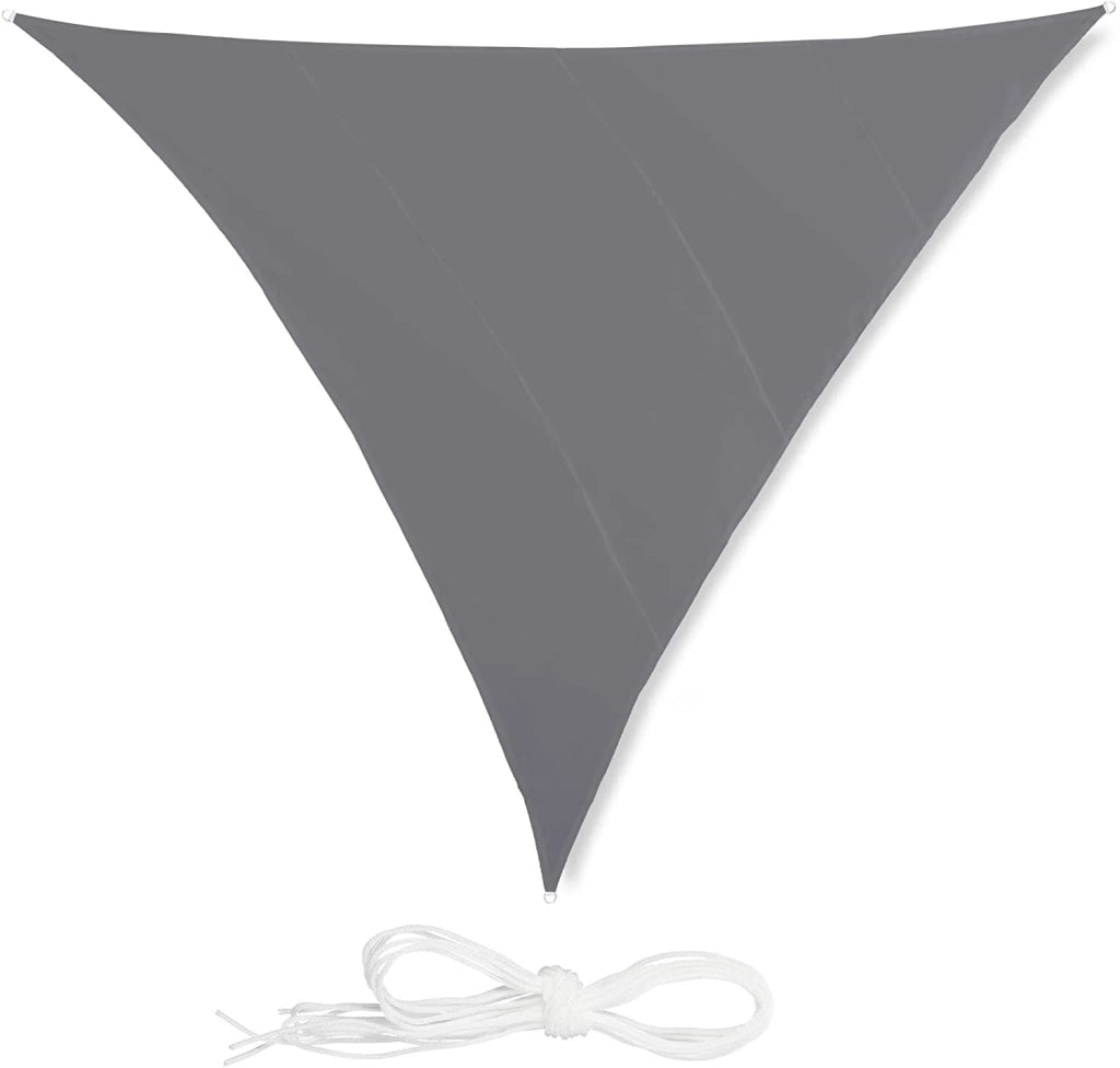 Vela ombreggiante triangolare 6 x 6 x 6 m grigia 13_0002940_4