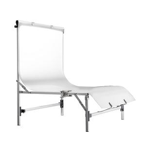 Tavolo fotografico Tavola altezza di ripresa 28 cm, fotografia di prodotti con superficie di diffusione, portata 5 kg, sfondo da studio fotografico