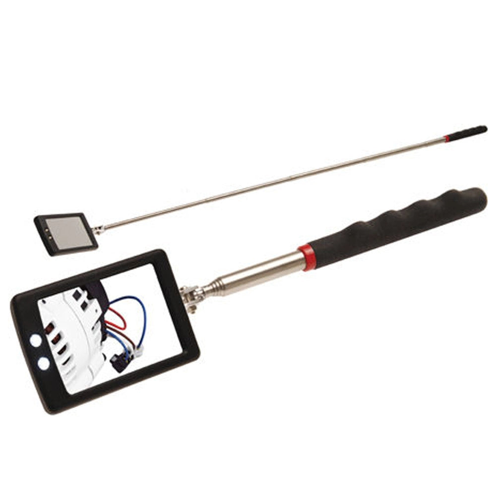 Trade Shop - Specchio Specchietto Ispezione Snodabile Allungabile Con Luce Ripazioni Motori -