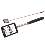 Trade Shop - Specchio Specchietto Ispezione Snodabile Allungabile Con Luce Ripazioni Motori -