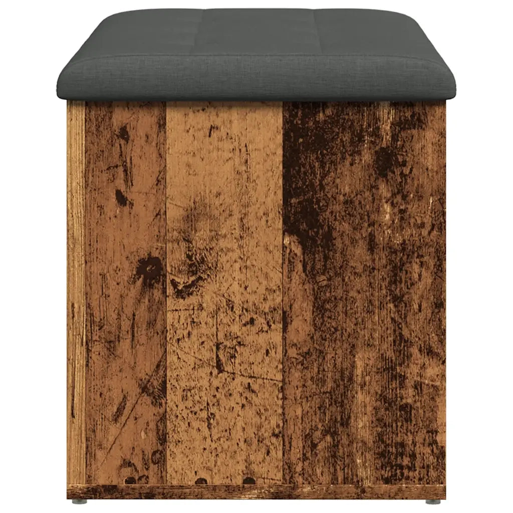 Panca Portaoggetti Legno Antico 82x42x45 cm Legno Multistrato 857617