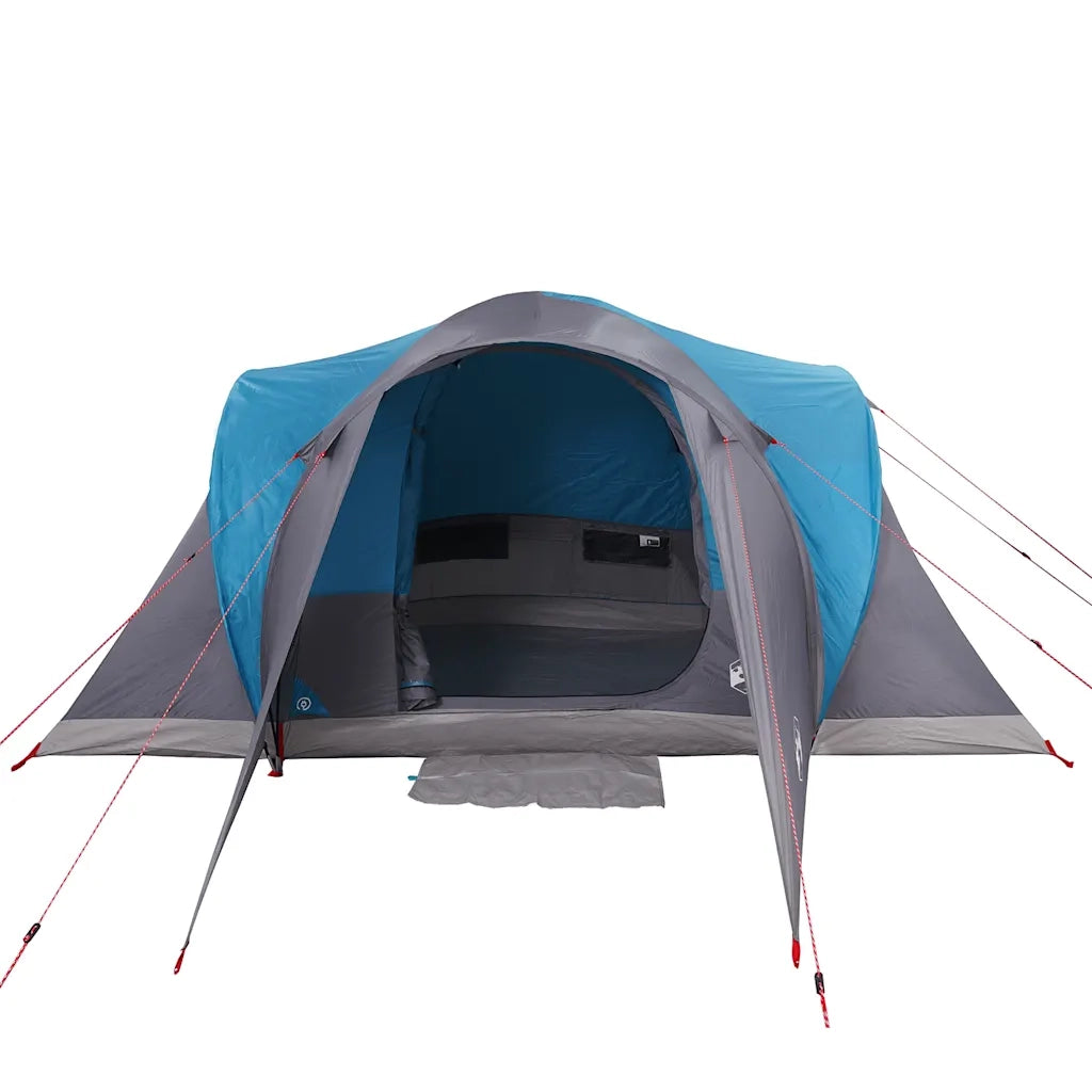 Tenda da Campeggio a Cupola per 4 Persone-Tenda per Escursionismo Blu Impermeabile 451451