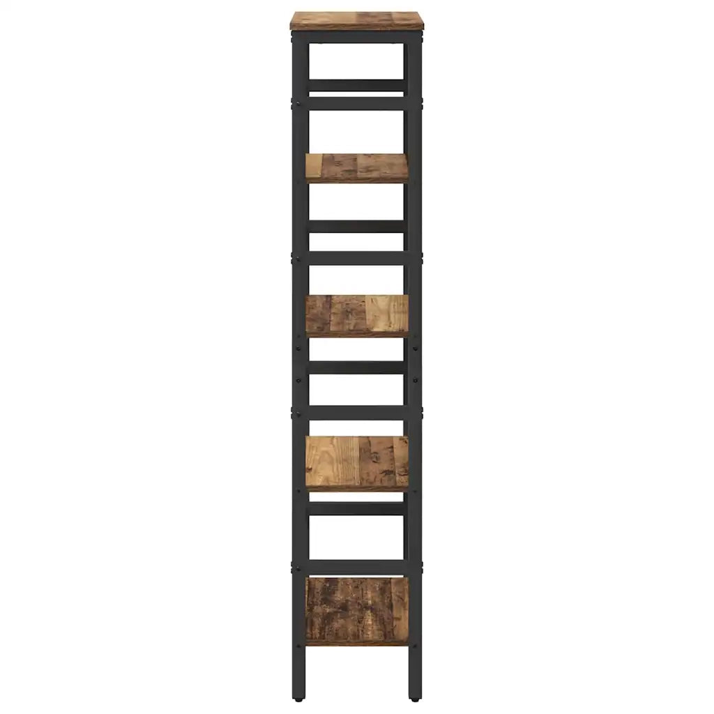 Libreria-Scaffale per Libri-Mobile di Stoccaggio Legno vecchio 40 x 29,5 x 149 cm Legno multistrato