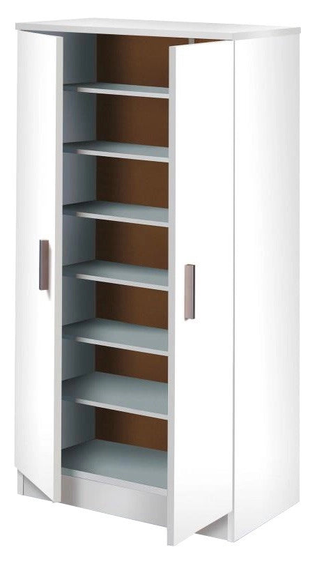 KIT SCARPIERA 2 ANTE + 6 RIPIANI 55X36X108 BIANCO