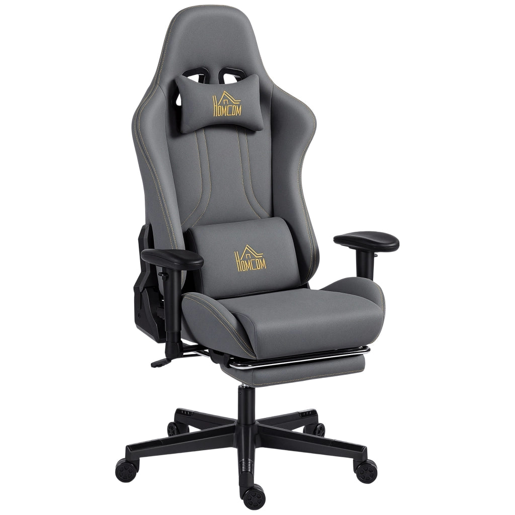 Poltrona Gaming Ergonomica ¨C Zephmum ¨C Grigio 72x76x132 cm