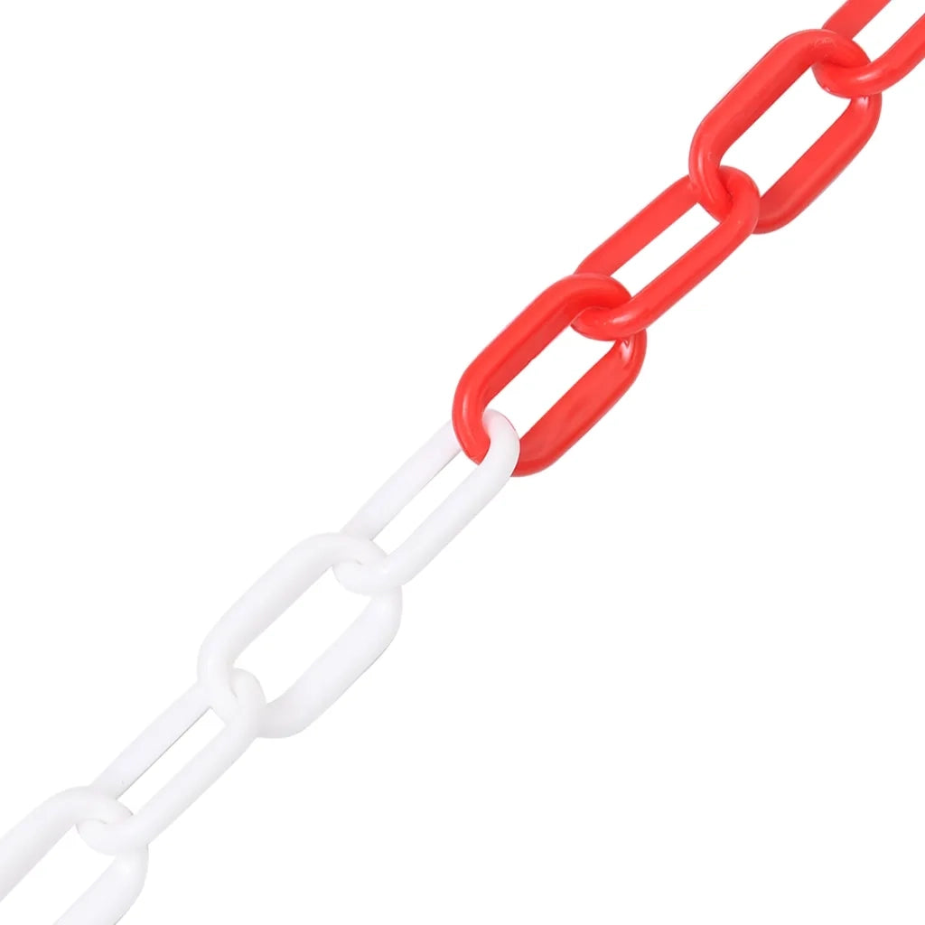 Catena Segnaletica Rossa e Bianca 100 m Ã˜6 mm in Plastica