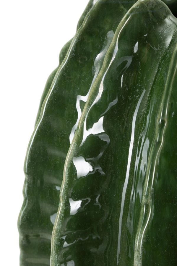 Vaso Cactus Ball Ø28x31 cm in Ceramica Verde