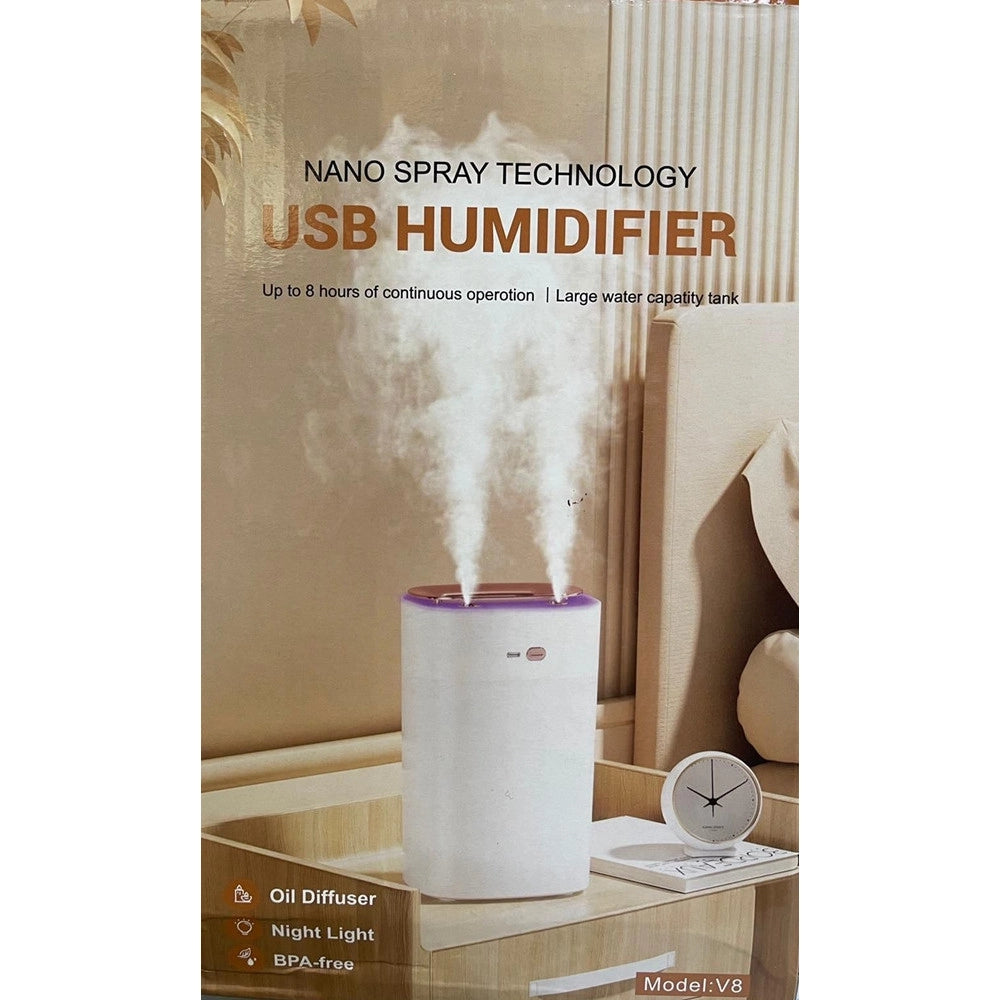 Trade Shop - Diffusore Per Ambiente Aromaterapia Di Oli Essenzili Profumatore Nano Spray Led -