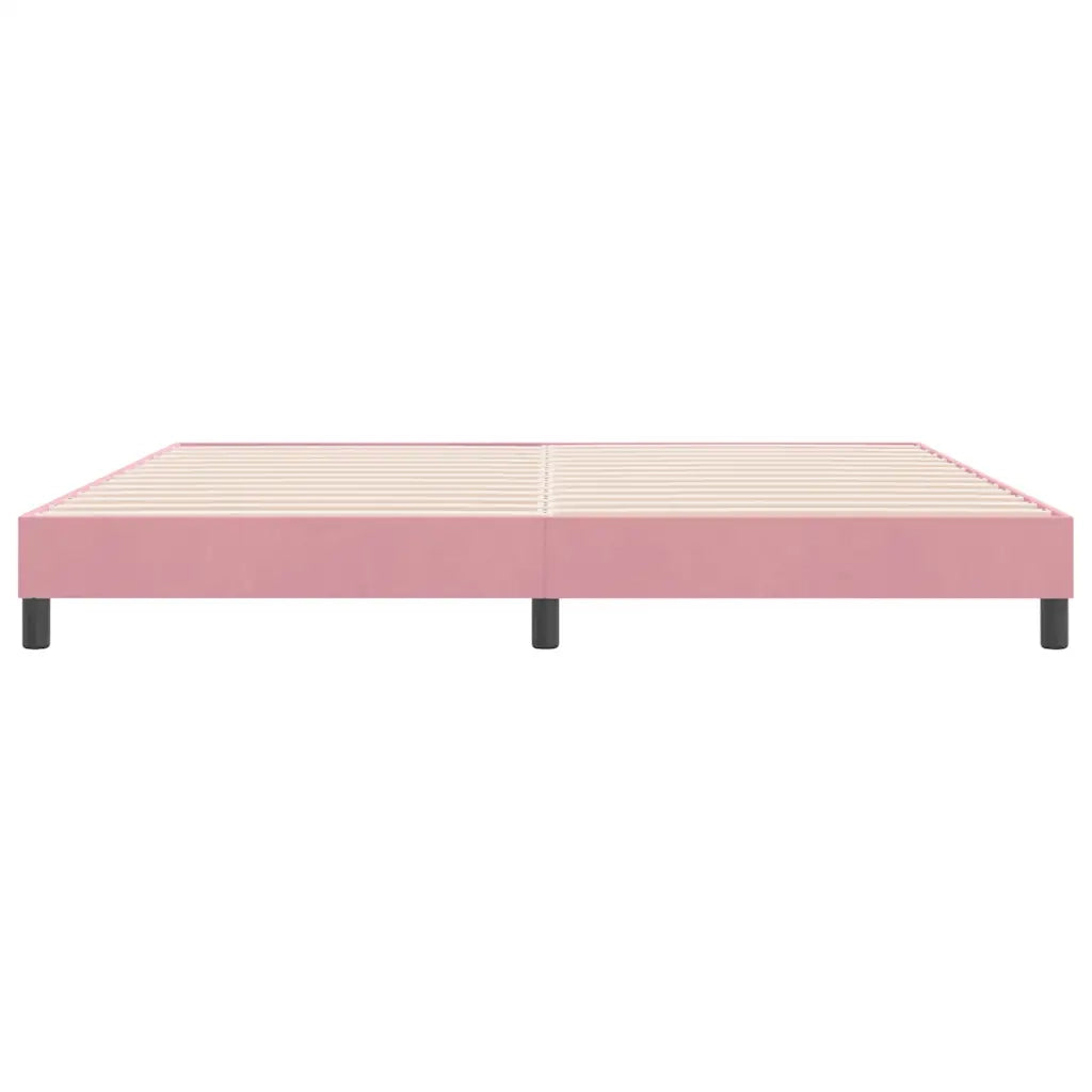 Giroletto senza Materasso Rosa 180x210 cm Velluto 4101372