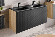 Mobile sottolavabo 60 cm 2 ante Luxor Black 60 x 57 x 46 cm