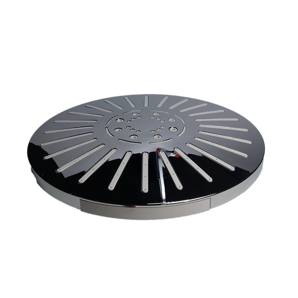 Trade Shop - Soffione Doccia Tondo Rotondo 8" Bagno Effetto Pioggia Sottile Cromato 93005 -