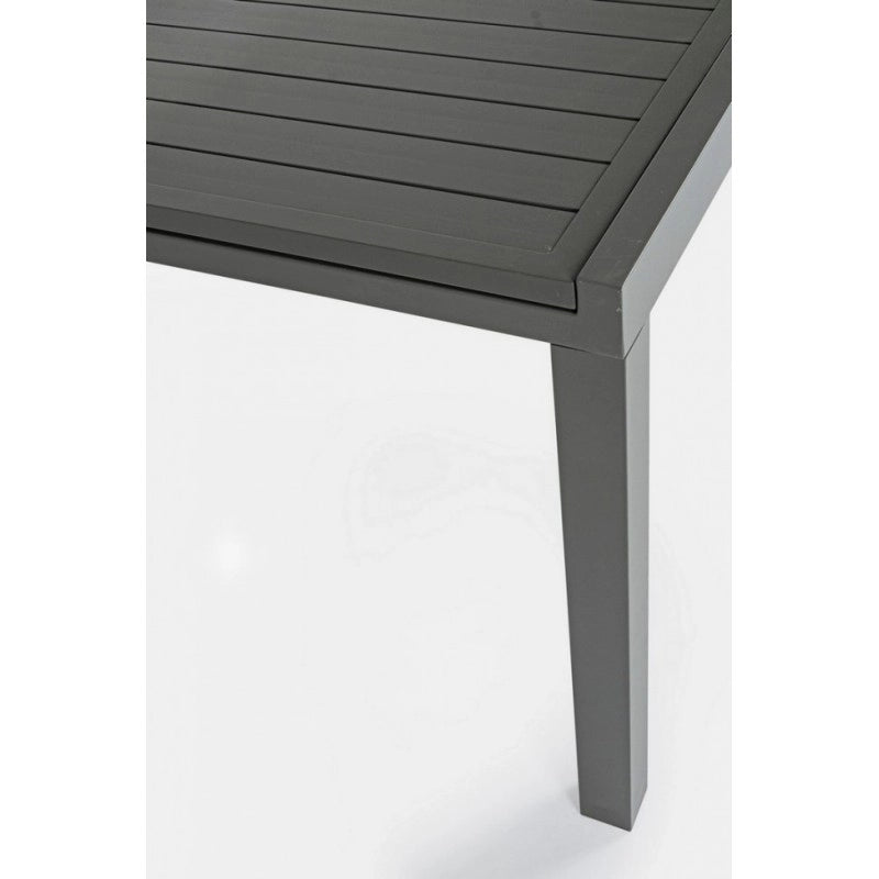 Tavolo HILDE per esterno in alluminio Antracite Allungabile 200-300x100x h75 cm